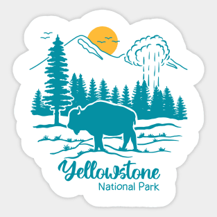 Yellowstone National Park Sticker